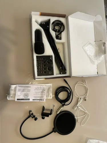 Microfone condensador bm800 novo! Usado somente para testar