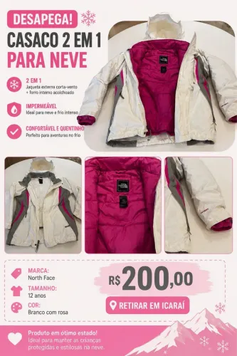 Jaqueta infantil 2 em 1 The Nort Face