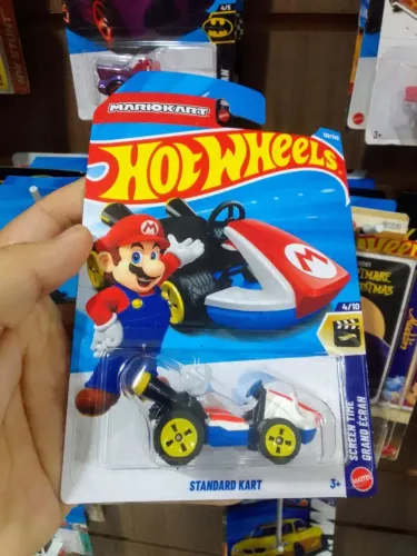 Carrinho Miniatura Hot Wheels Standart Kart Mario