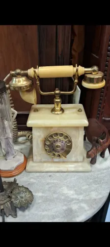 Telefone fixo Antigo em Mármore belíssima peça