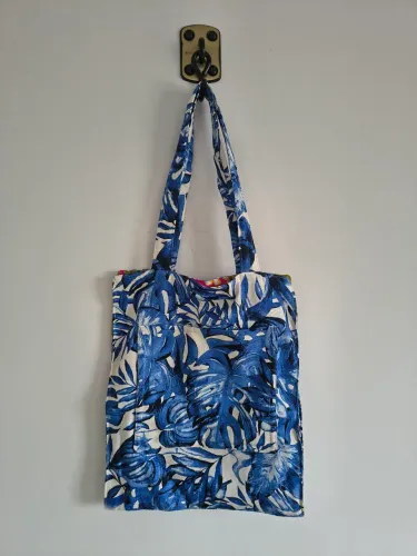 Bolsa de Ombro Média Azul
