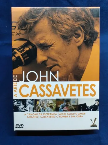 Box c/2 DVDs A ARTE DE JOHN CASSAVETES 4 Filmes Versátil Home Video fora de catálogo novo
