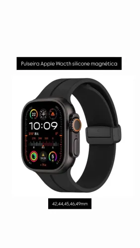 Pulseira para smartwatch Apple Wacth Silicone Magnética