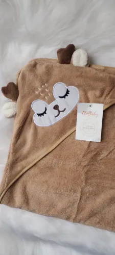 Toalha de banho infantil com capuz bichinho cervo