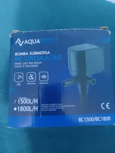 Bomba Submersa De Circulação Aquaverso BC1500 220V Para Aquários E Fontes