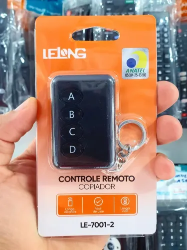 CONTROLE PARA MOTOR DE PORTÃO GARAGEM COPIADOR :Lelong LE-7001-2 entregamos já codificado