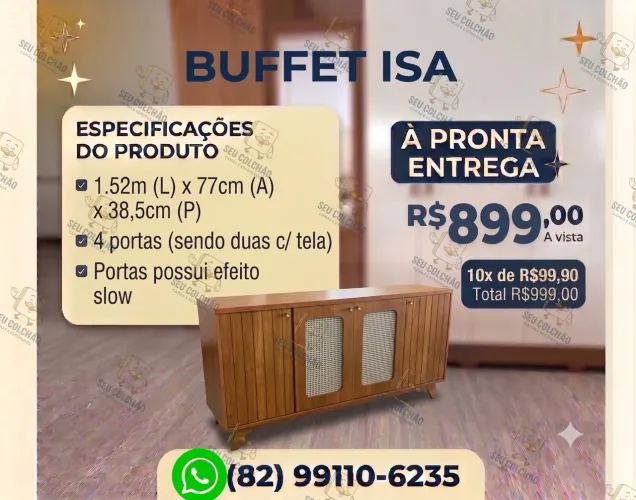 Buffet C/ Tela à pronta entrega