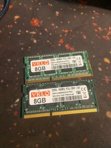 16 Gb Ddr3l 1600 mhz notebook 2x8gb