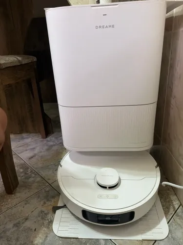 Dreame aspirador robô D20 ultra 13000pa com base e mop branco 127v