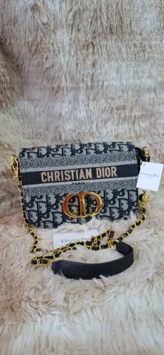 Bolsa Christian Dior azul nova