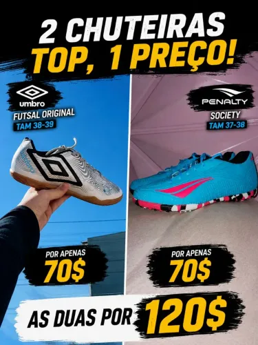 CHUTEIRAS SOCIETY E FUTSAL ORIGINAIS!!! 