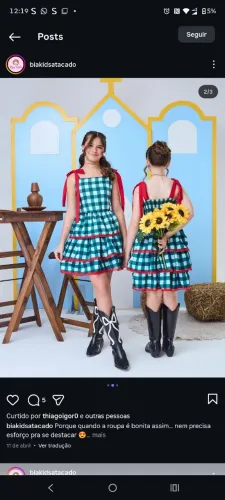 Vestido Junino infantil
