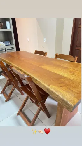 MESA MADEIRA MACIÇA