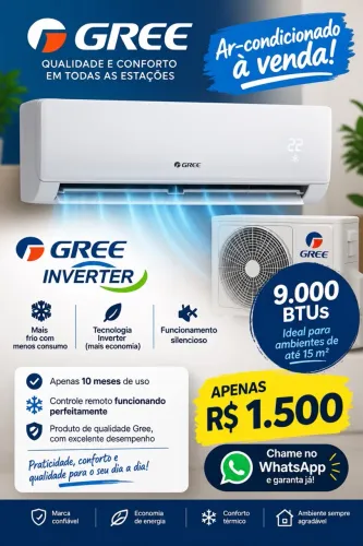 Ar condicionado Gree 9 mil BTUs