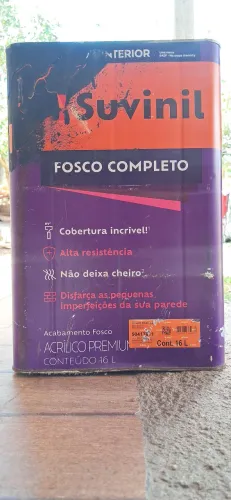 Tinta acrílica preto fosco