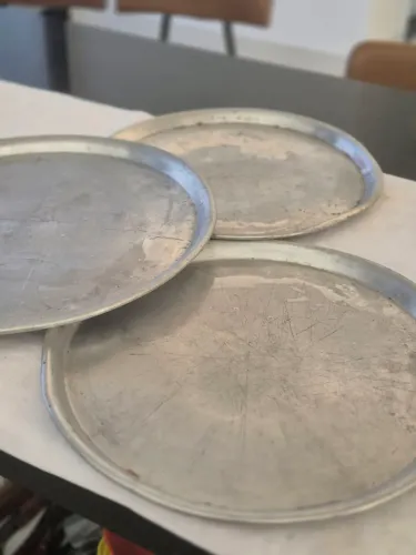 3 formas de pizza em aluminio