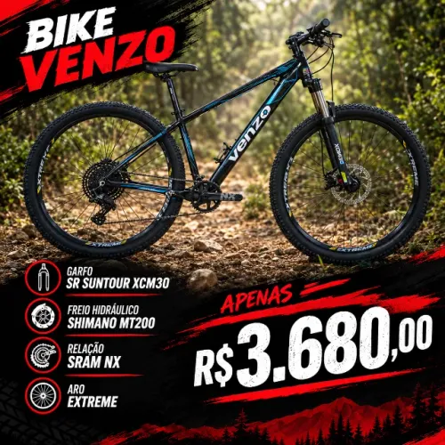 BIKE VENZO MTB ? ? VENZO - PRONTA PARA TRILHA!