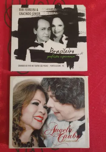 Lote Clássicos MPB com Angela Maria, Cauby Peixoto, Bibi Ferreira com 2 CDs