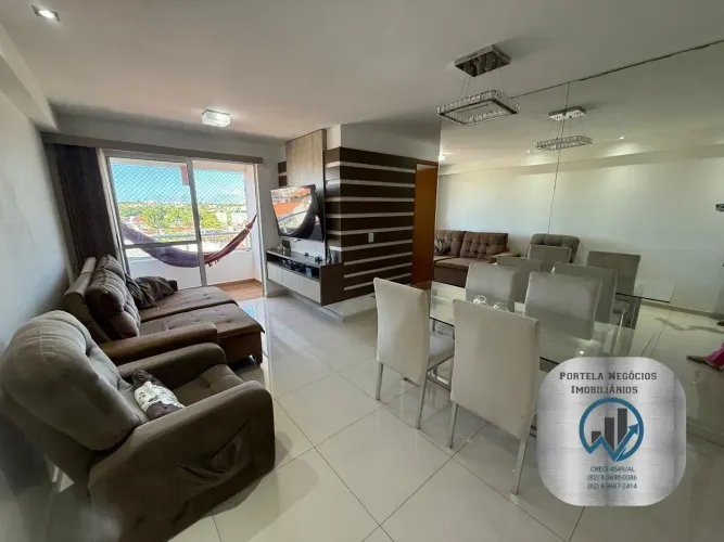 Apto na Gruta de Lourdes, 3/4, suíte, nascente, reformado, planejados, 2 vagas, 77 m²