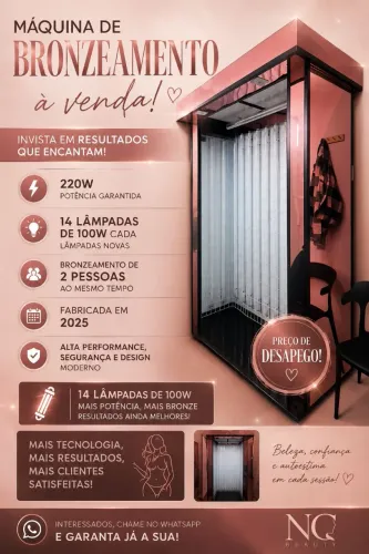 Máquina de bronzeamento
