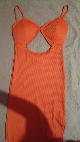 Vestido longo de fenda