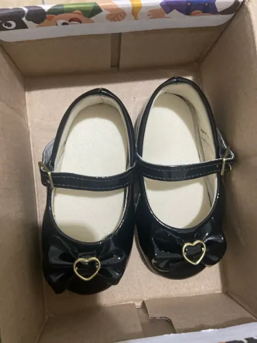 Sapatilha Infantil Menina Princesa Bebe Verniz Brilhante