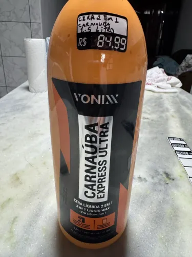 Vonixx cera carnaúba express ultra 2 em 1 1,5l na oferta só 80,00