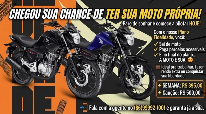 Moto aluguel plano fidelidade