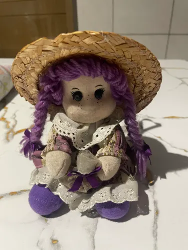 Boneca Sachê De Lavanda Francesa Enesco France Vintage Importada 15cm