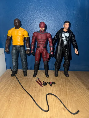 Marvel Legends Demolidor Justiceiro e Luke Cage