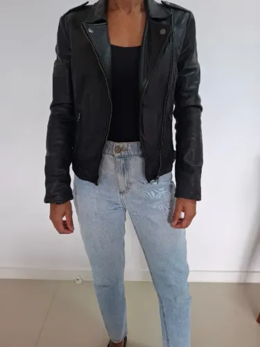 Jaqueta Lucky brand em couro