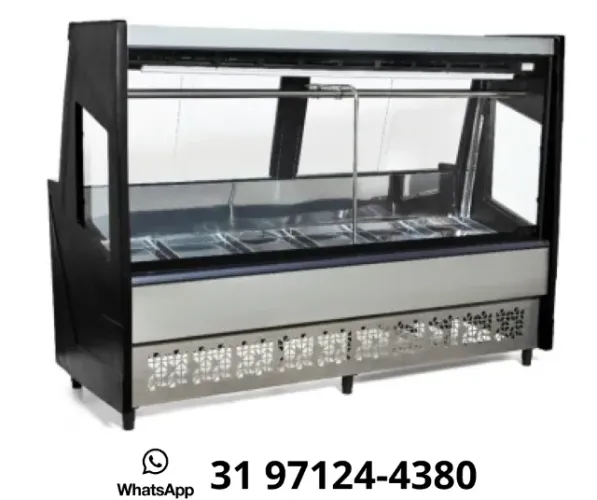 Balcão De Açougue 2M Preto Polar