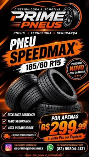 Pneus Speedmax - 185/60 R15 Original Importado