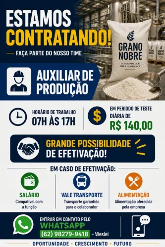 Auxiliar de produção