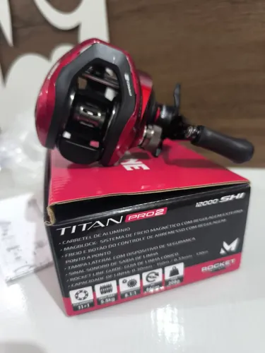 Carretilha Marine Sport Nova Lado Direito - Titan pro 2 - Entregamos Maringá e Região 