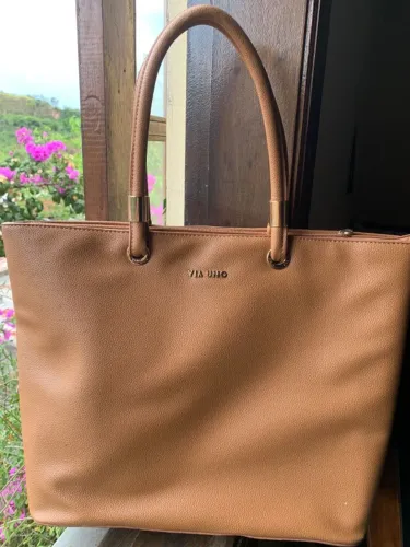 Bolsa Via Uno Caramelo Shopper  (Estado de Nova)