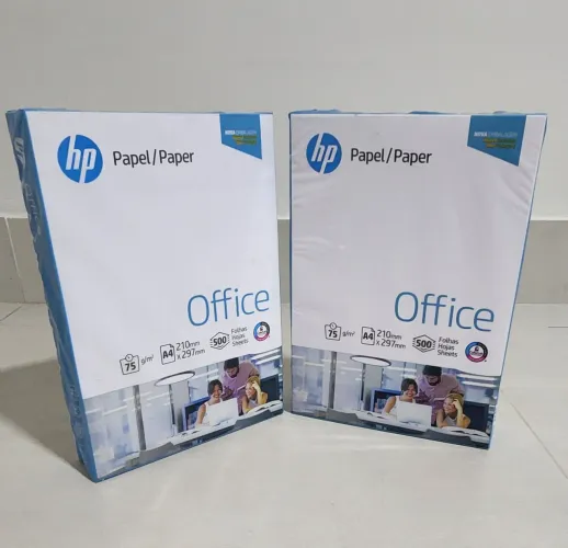 2 Resmas de Papel A4 HP Office - 500 folhas
