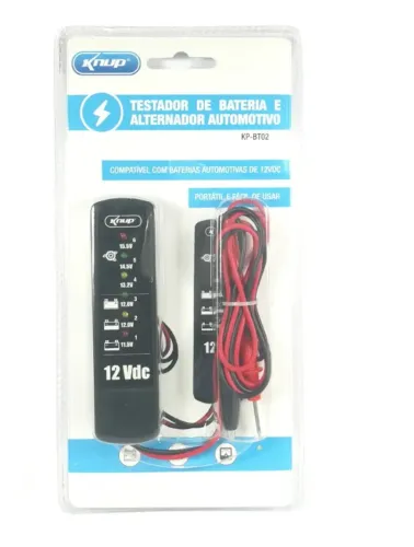 Testador de bateria e alternador KNUP KP-BT02