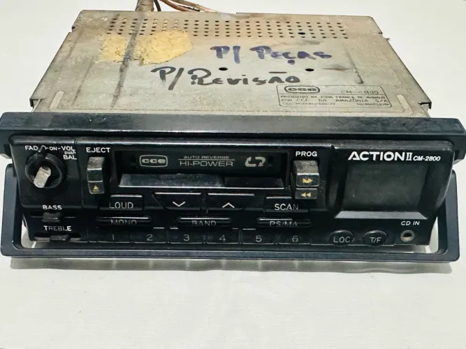 Rádio toca fitas CM280 para revisão não funciona
