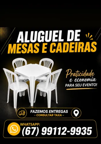 Alugo Mesas e Cadeiras.