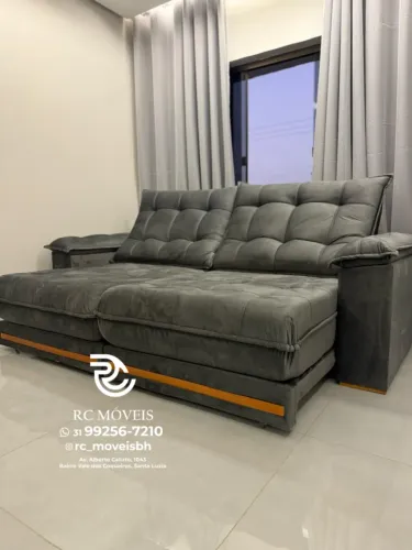 Sofá Retrátil Reclinável Barcelona Molas Ensacadas Euro Pillow 30cm Promoção