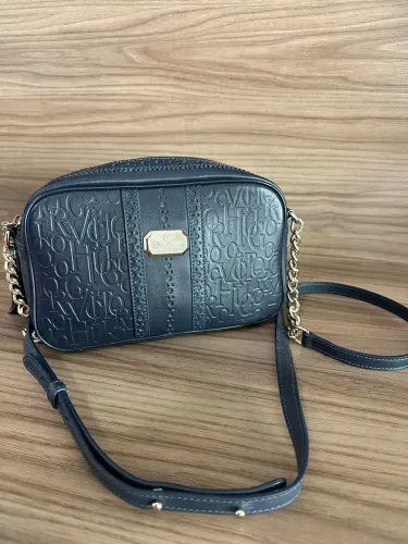 Bolsa a Victor Hugo original Cross Body - Azul Marinho-