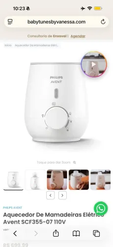 Aquecedor de mamadeiras