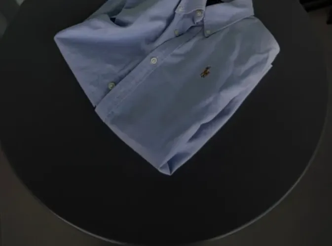 Camisa Ralph Lauren Original Azul Oxford Masculina - Excelente Estado