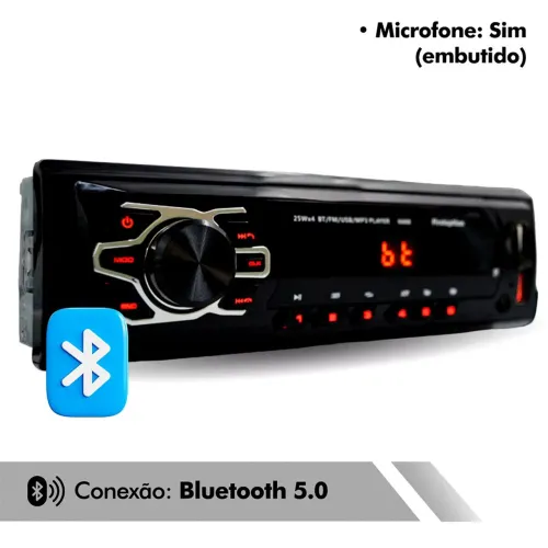 Player automotivo rádio bluetooth novo na caixa