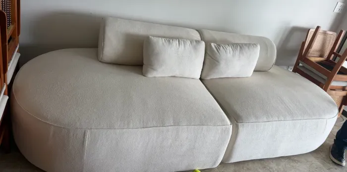 Sofa organico boucle - muito novo