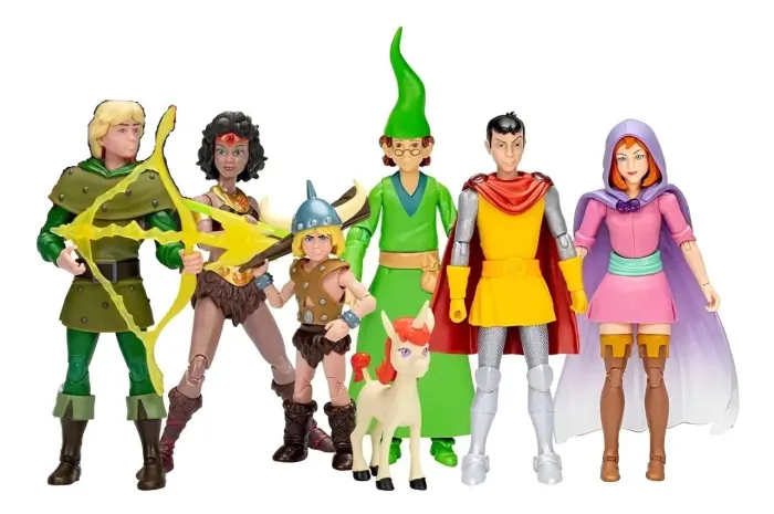 caverna do dragão hasbro 6 bonecos dungeons and dragons cartoon 