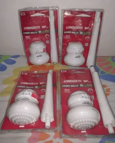 Chuveiro Lorenzetti Bello Banho Ultra 220V 5500w 4 unidades