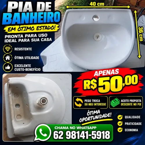 Pia de banheiro