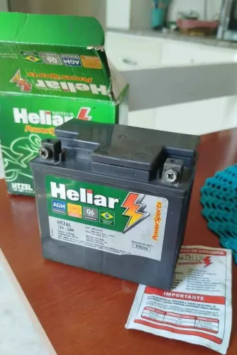 Bateria heliar de moto